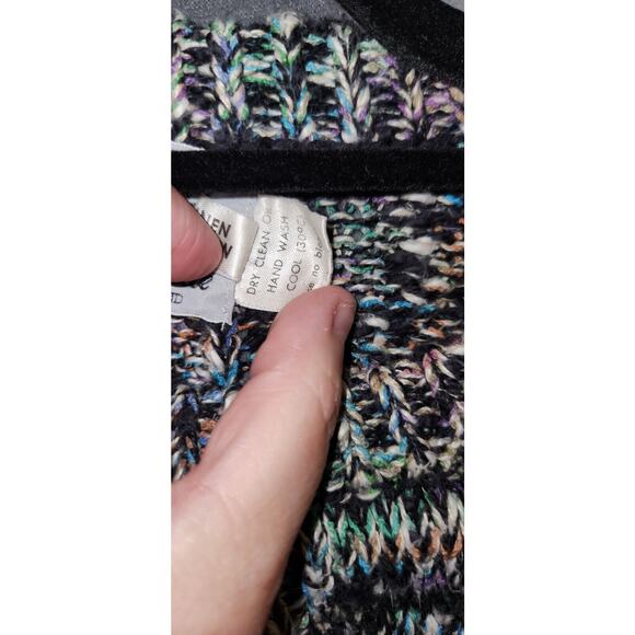 Christopher Fischer For Saks Men Cable Knit‎ Linen Cotton Sweater Sz L Winter - Picture 8 of 8